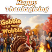 Grappige Thanksgiving Turkije Partij Kaart