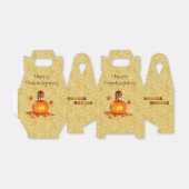 Grappige Thanksgiving Turkije pompoen gunst box ge Bedankdoosjes (Uitgevouwen)
