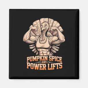 Grappige Thanksgiving Turkije Powerlifting Gym Wor Magneet