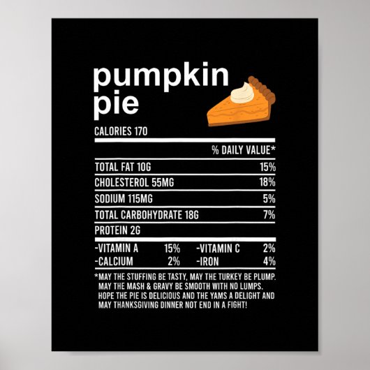 Grappige Thanksgiving-voedsel kleding Poster (Voorkant)