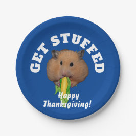 Grappige Thanksgiving voor hamsters Papieren Bordje