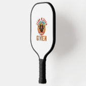 Grappige Thanksgiving Zero Plucks Gegeven Turkije  Pickleball Paddle (Links)