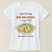 Grappige Thanksgiving Zwangerschap Onthullen Baby  T-shirt (Design voorkant)