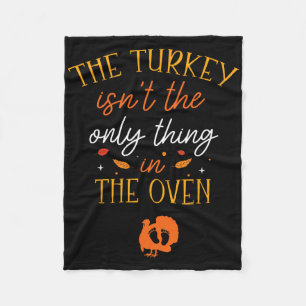 Grappige Thanksgiving zwangerschapsaankondiging De Fleece Deken