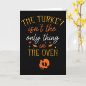 Grappige Thanksgiving zwangerschapsaankondiging De Kaart (Gele Bloem)