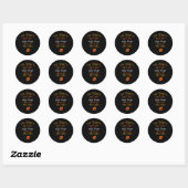 Grappige Thanksgiving zwangerschapsaankondiging De Ronde Sticker (Vel)