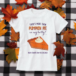 Grappige Thanksgiving zwangerschapsaankondiging T-shirt