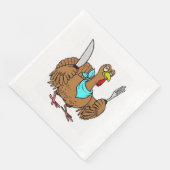 Grappige Thanksgivingkalkoen Servet (Hoek)