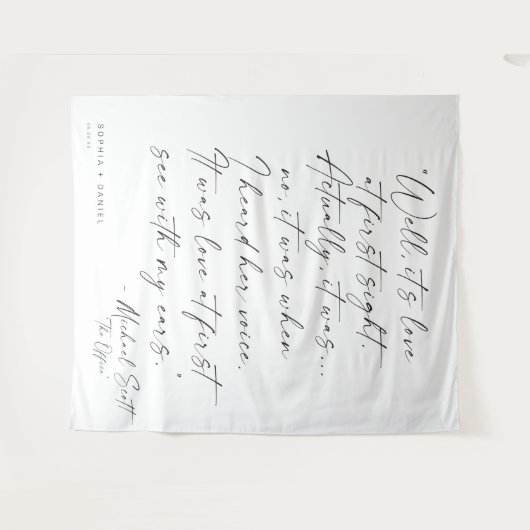 Grappige The Office Quote Trouw Achtergrond Banner Wandkleed (Voorkant (horizontaal))