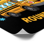 Grappige The Wheels On The Bus Poster (Hoek)