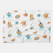 Grappige thee - feest. keukenhanddoek (Horizontaal)