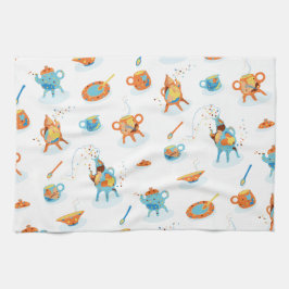 Grappige thee - feest. keukenhanddoek