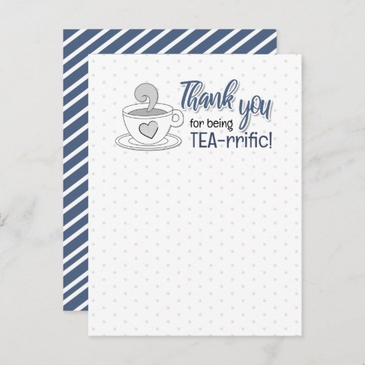 Grappige Thee Puns Grappen Op Postkaart (Voorkant / Achterkant)