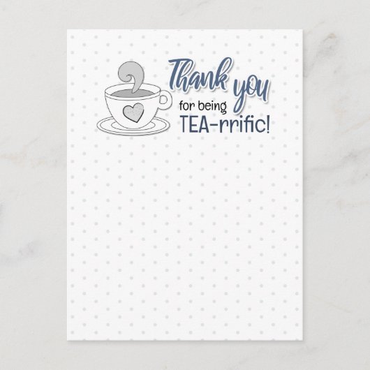 Grappige Thee Puns Grappen Op Postkaart (Voorkant)