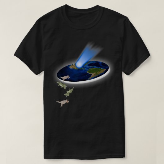 Grappige theorie Dinosaurus Extinction Design T-shirt (Design voorkant)