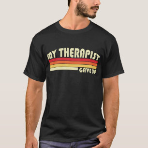 Grappige therapeut heeft het opgegeven, patriottis t-shirt