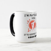 Grappige therapeut Puns Joke Het gaat op Tibia Magische Mok (Voorkant links)