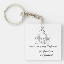 Grappige Therapie & Geestelijke Gezondheid Acryl Sleutelhanger
