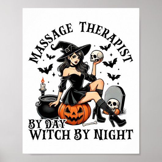 Grappige therapie Halloween Mage Therapeut door Da Poster (Voorkant)
