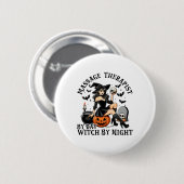 Grappige therapie Halloween Mage Therapeut door Da Ronde Button 5,7 Cm (Voorkant /achterkant)