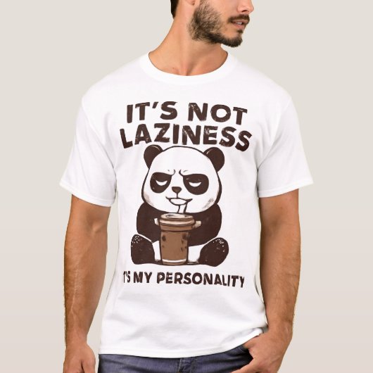 Grappige Therapie Panda T-Shirt - Het Is Niet Luih (Voorkant)