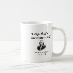 Grappige Thomas Jefferson Amerikaanse geschiedenis Koffiemok