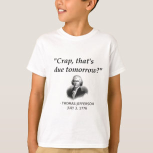 Grappige Thomas Jefferson Usa Geschiedenis Leraar T-shirt