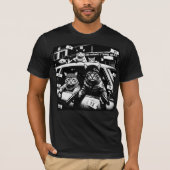 Grappige Thug Life Gangster Katten T-shirt (Voorkant)