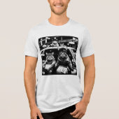 Grappige Thug Life Gangster Katten Tri-Blend Shirt (Voorkant)