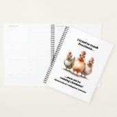 Grappige thuisschool kip planner (Display)