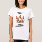 Grappige thuisschool kip t-shirt (Voorkant)