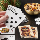Grappige Tibetaanse Mastiff Kawaii Hond Pokerkaarten (Insitu)