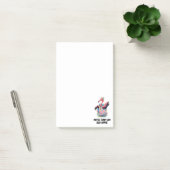 Grappige Tie Dye Flamingo Hippie Post-it® Notes (Kantoor)