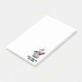 Grappige Tie Dye Flamingo Hippie Post-it® Notes (Schuin)