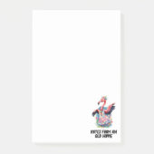 Grappige Tie Dye Flamingo Hippie Post-it® Notes (Voorkant)