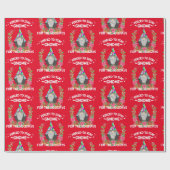 Grappige Tie-Dye Gnome 2020 Kerst Quarantaine Meme Cadeaupapier (Vlak)