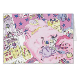 Grappige tienermeisjes rommelige slaapkamer Cute R