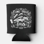 Grappige tijd om Bass Vissen Boat Haul Blikjeskoeler (Achterkant)