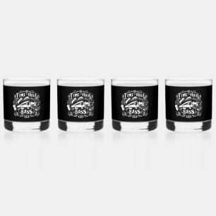 Grappige tijd om Bass Vissen Boat Haul Whisky Glas