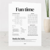 Grappige tijdschrift baby shower uitnodiging (Achterkant)