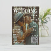 Grappige tijdschriftcover Donkere foto Huwelijk Da Kaart (Staand voorkant)