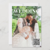 Grappige tijdschriftcover donkere fotobruiloft bed kaart (Voorkant)