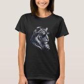 Grappige Tijger Dierenvriend Grafische Kunst Hoofd T-shirt (Voorkant)