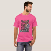 Grappige Tijger Dierenvriend Grafische Kunst Schat T-shirt (Voorkant volledig)