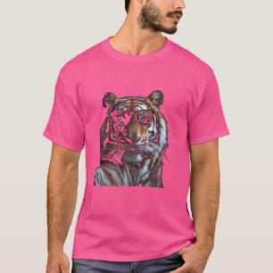 Grappige Tijger Dierenvriend Grafische Kunst Schat T-shirt