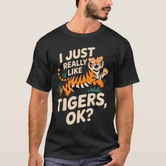 Grappige Tijger Kunst voor Mannen Vrouwen Jongens  T-shirt