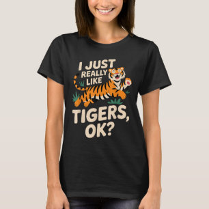 Grappige Tijger Kunst voor Mannen Vrouwen Jongens  T-shirt