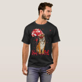 Grappige Tijger Valentijnsdag T - shirts Hart Dier (Voorkant volledig)