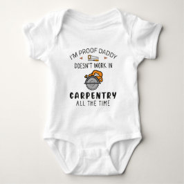 Grappige timmerman papa houtbewerker Baby timmerwe Romper