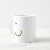 Grappige Tinsel Matchende Bimbelende Kerst Koppels Koffiemok (Voorkant links)